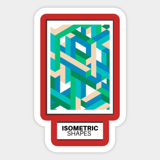 Isometric Line Study Sticker